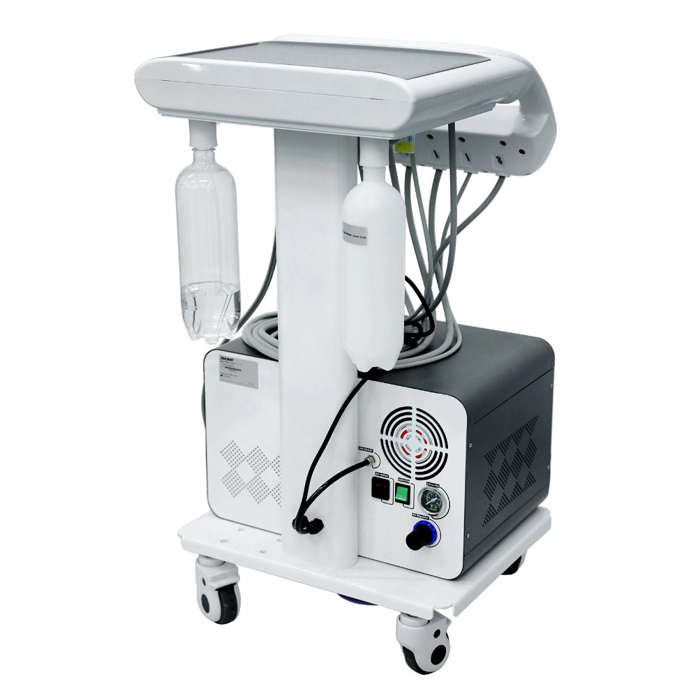 AZ-AP302D Mobile Dental Delivery Cart Unit with Compressor, Scaler Handpiece & Curing Light